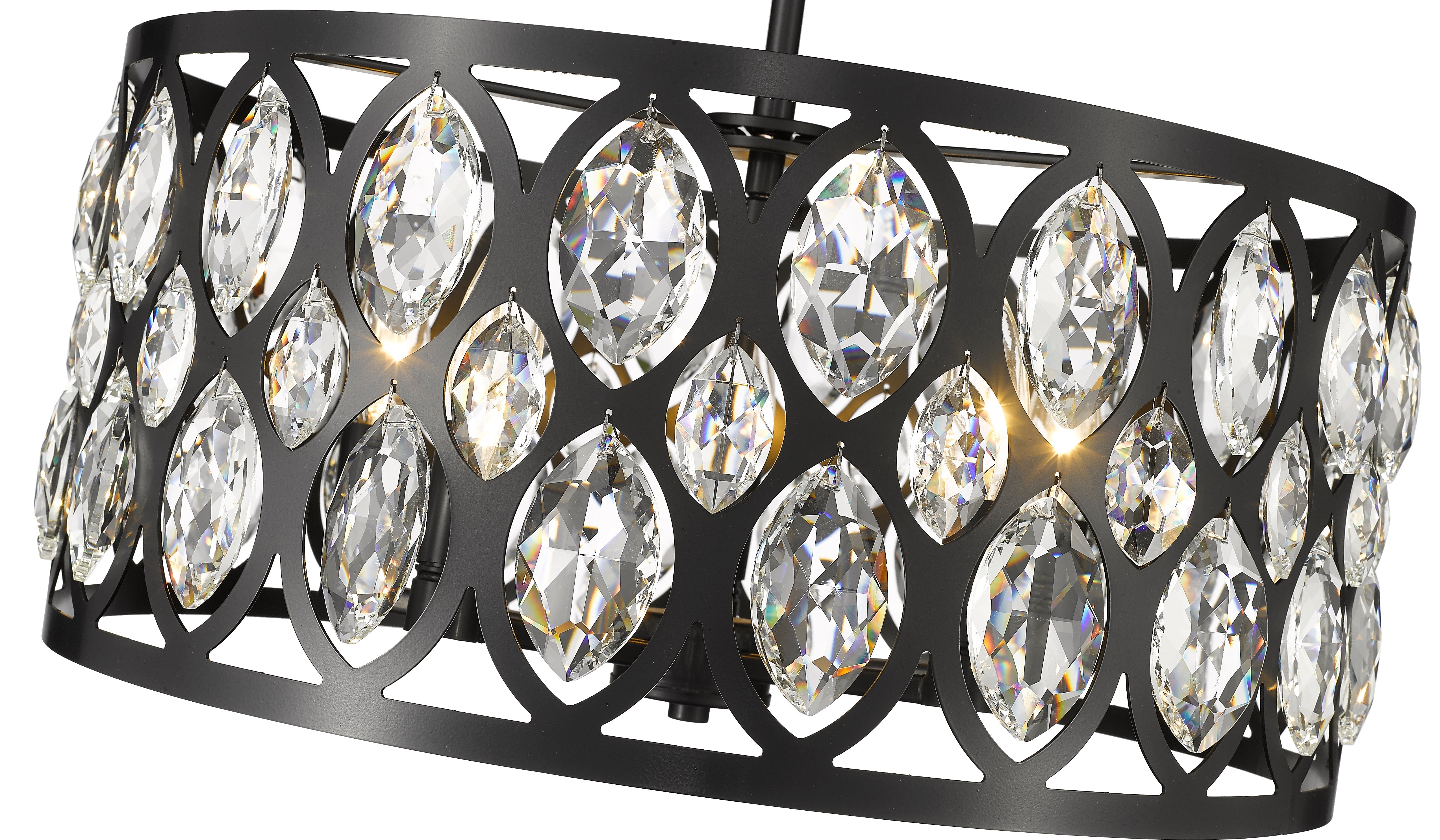 Dealey 5 Light Chandelier Matte Black