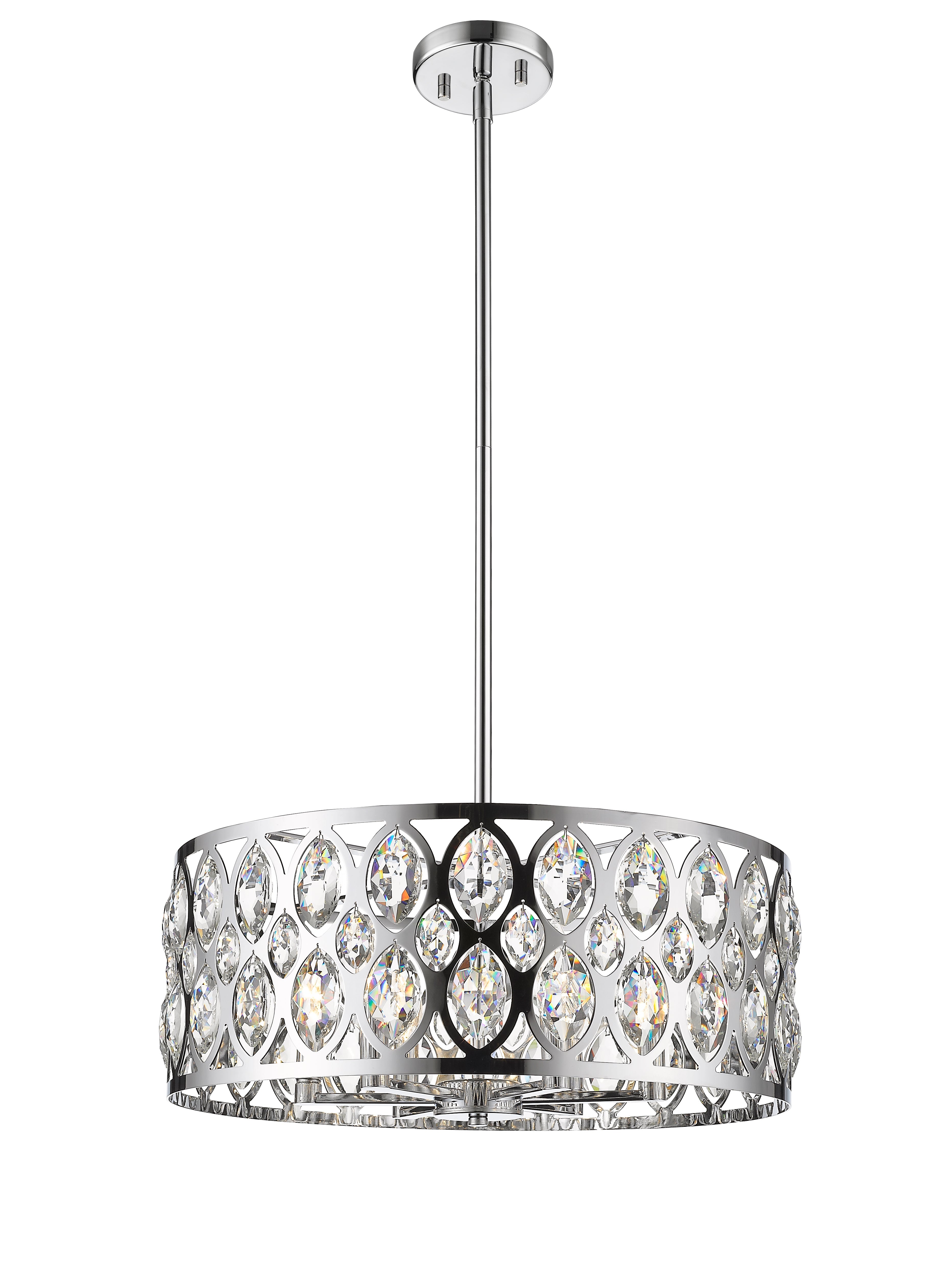 Dealey 6 Light Chandelier Chrome