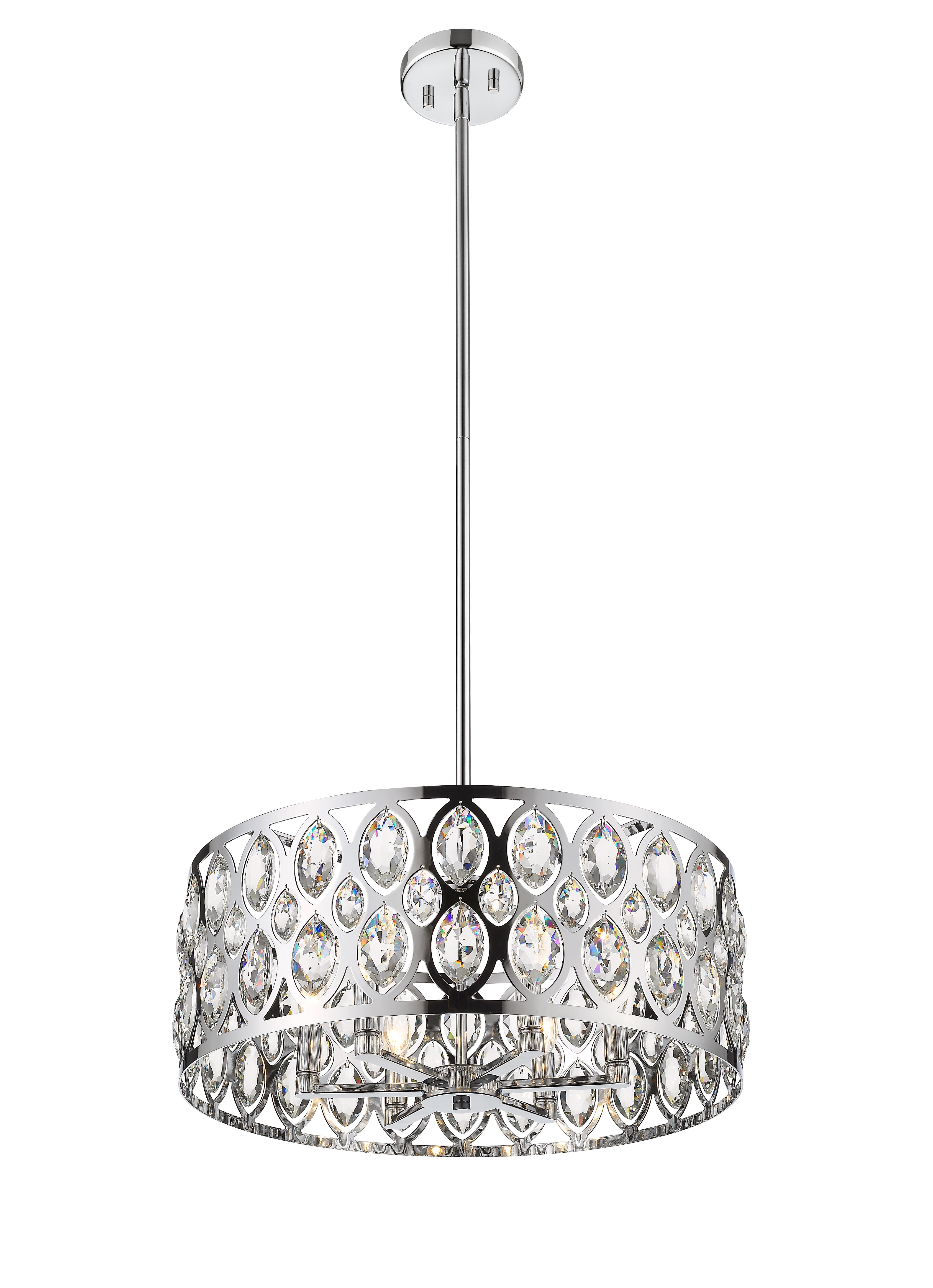 Dealey 6 Light Chandelier Chrome