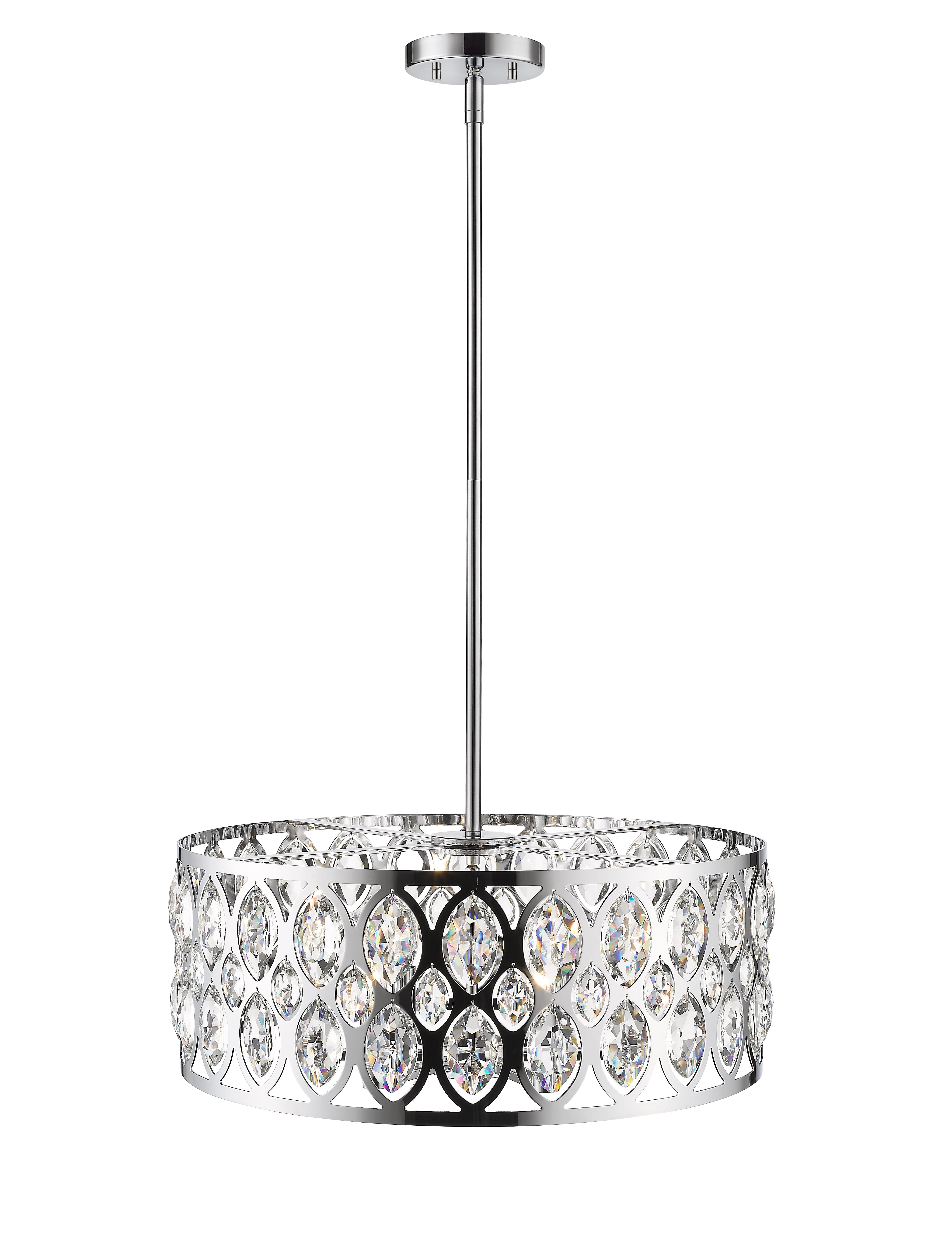 Dealey 6 Light Chandelier Chrome