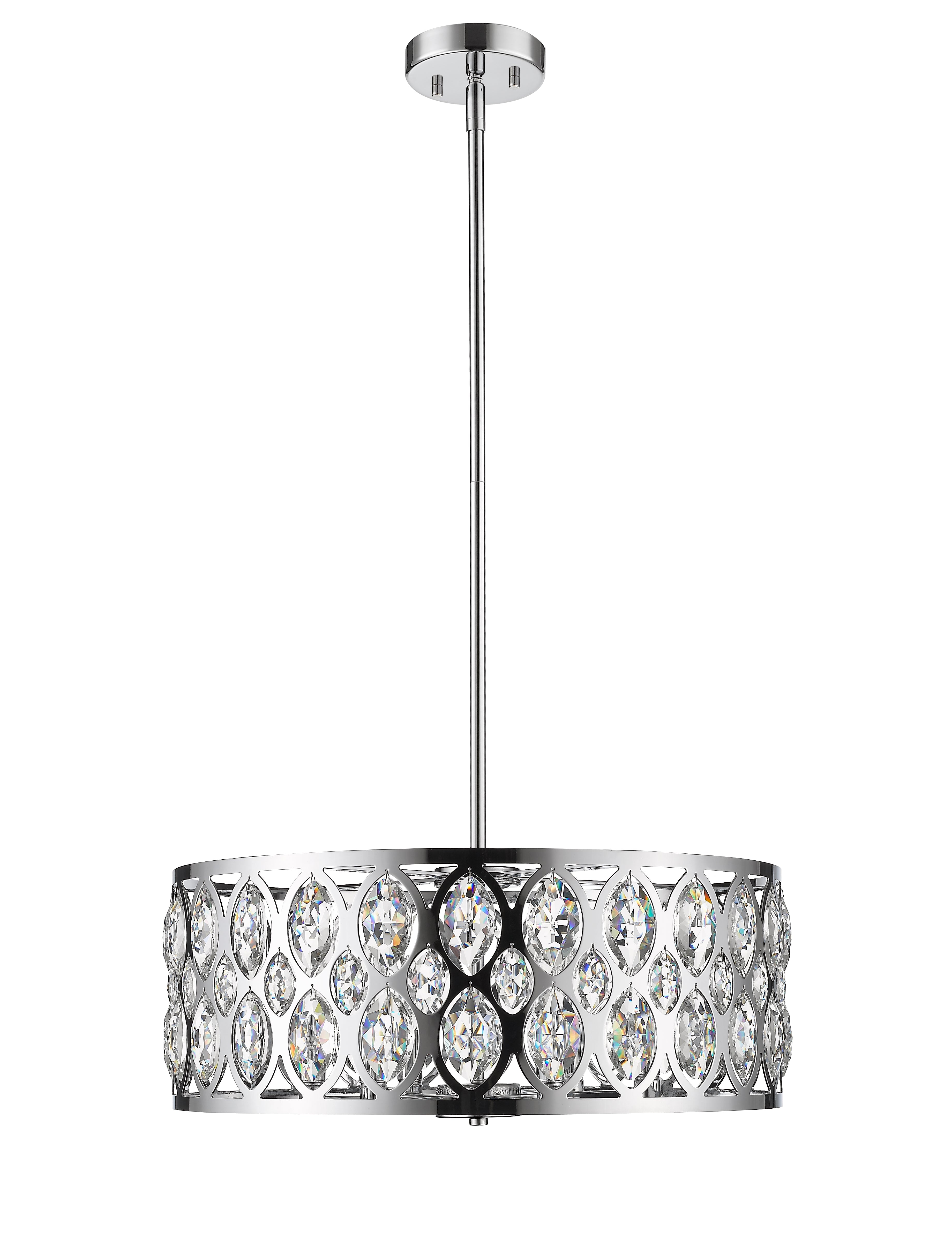 Dealey 6 Light Chandelier Chrome