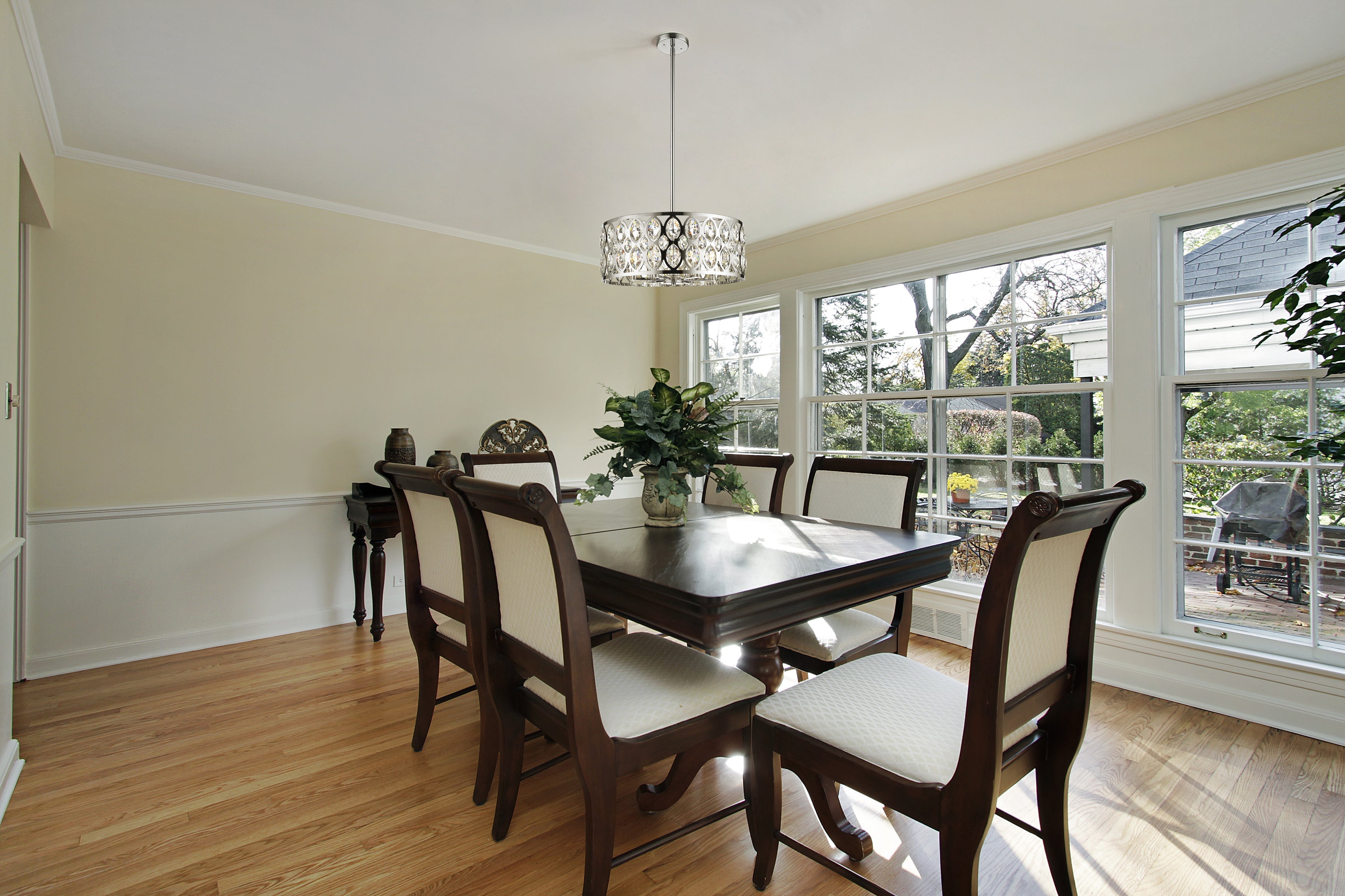 Dealey 6 Light Chandelier Chrome