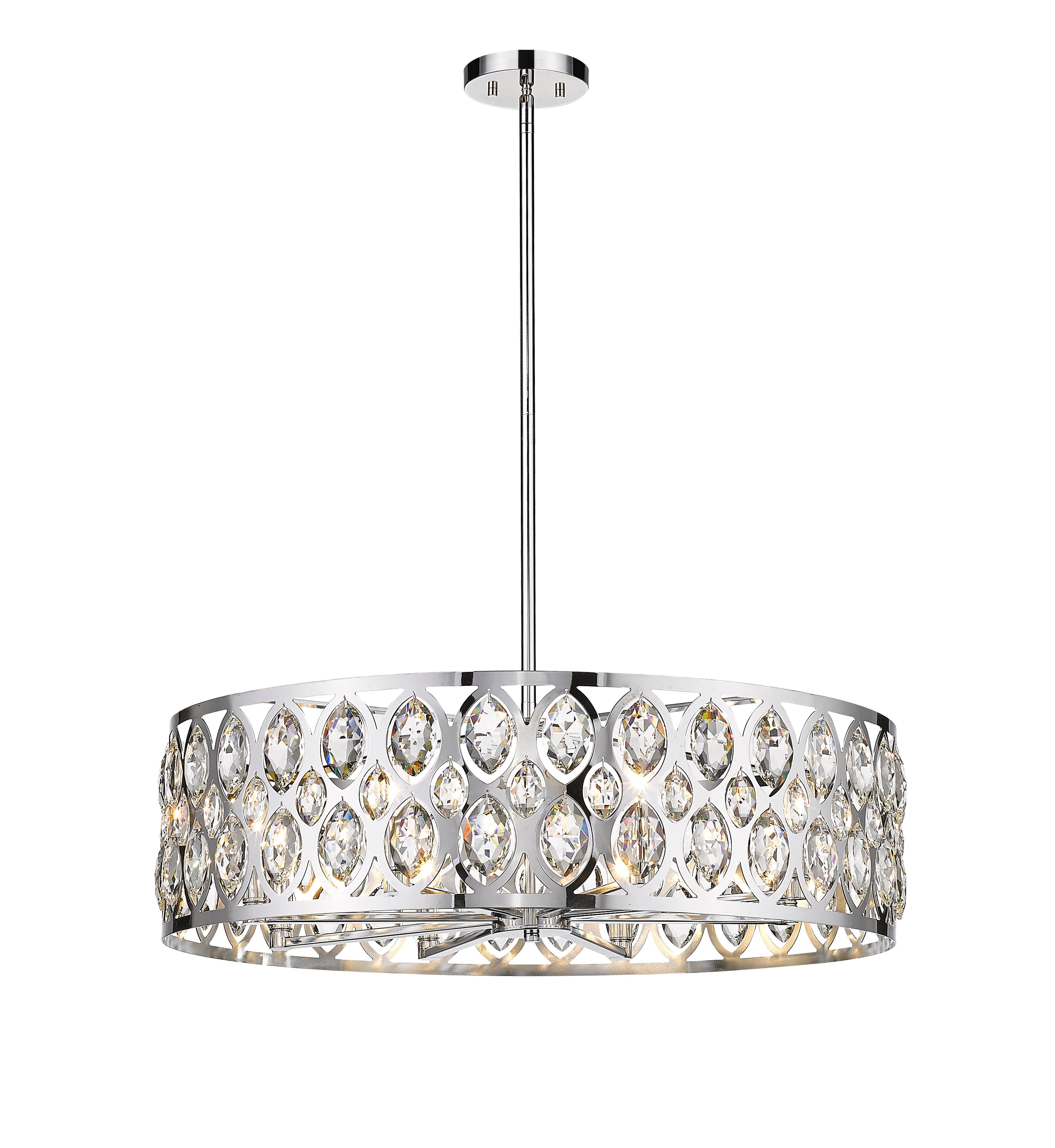 Dealey 8 Light Chandelier Chrome