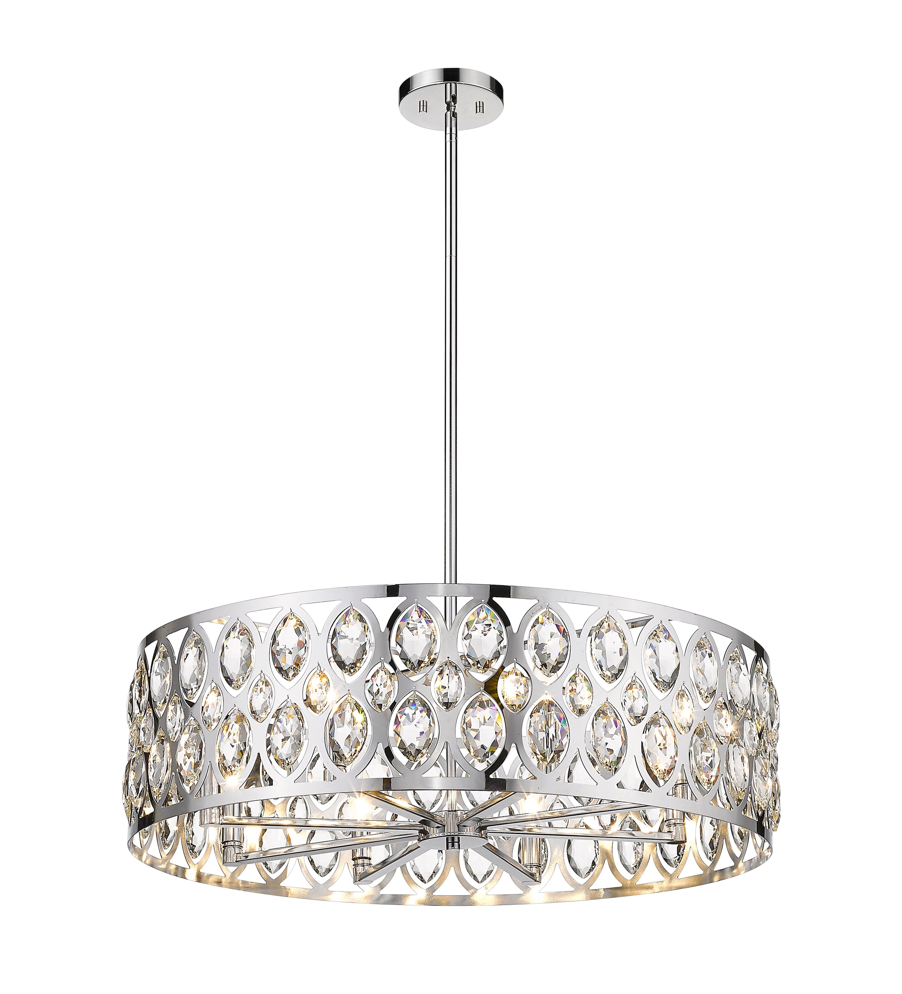 Dealey 8 Light Chandelier Chrome