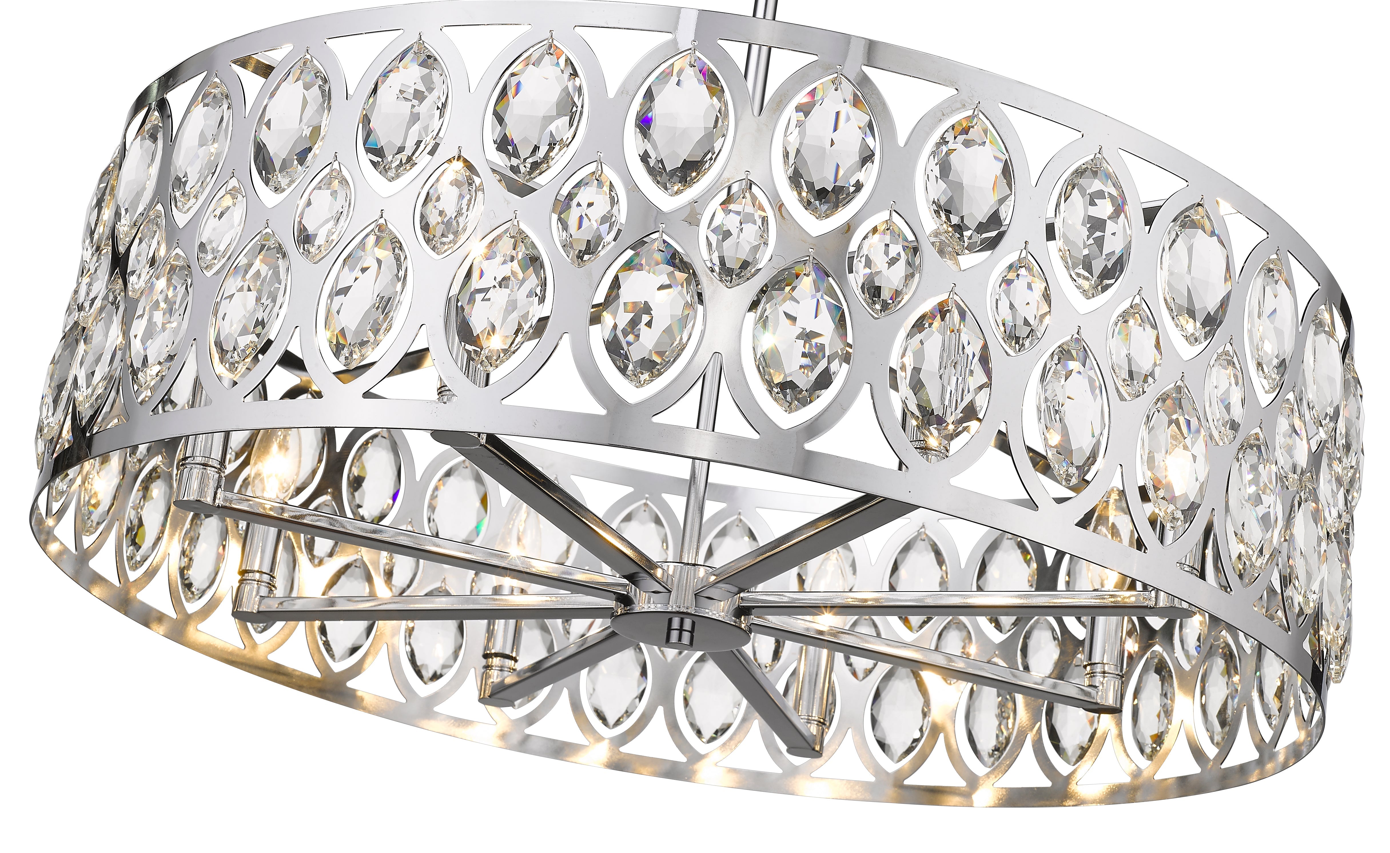 Dealey 8 Light Chandelier Chrome