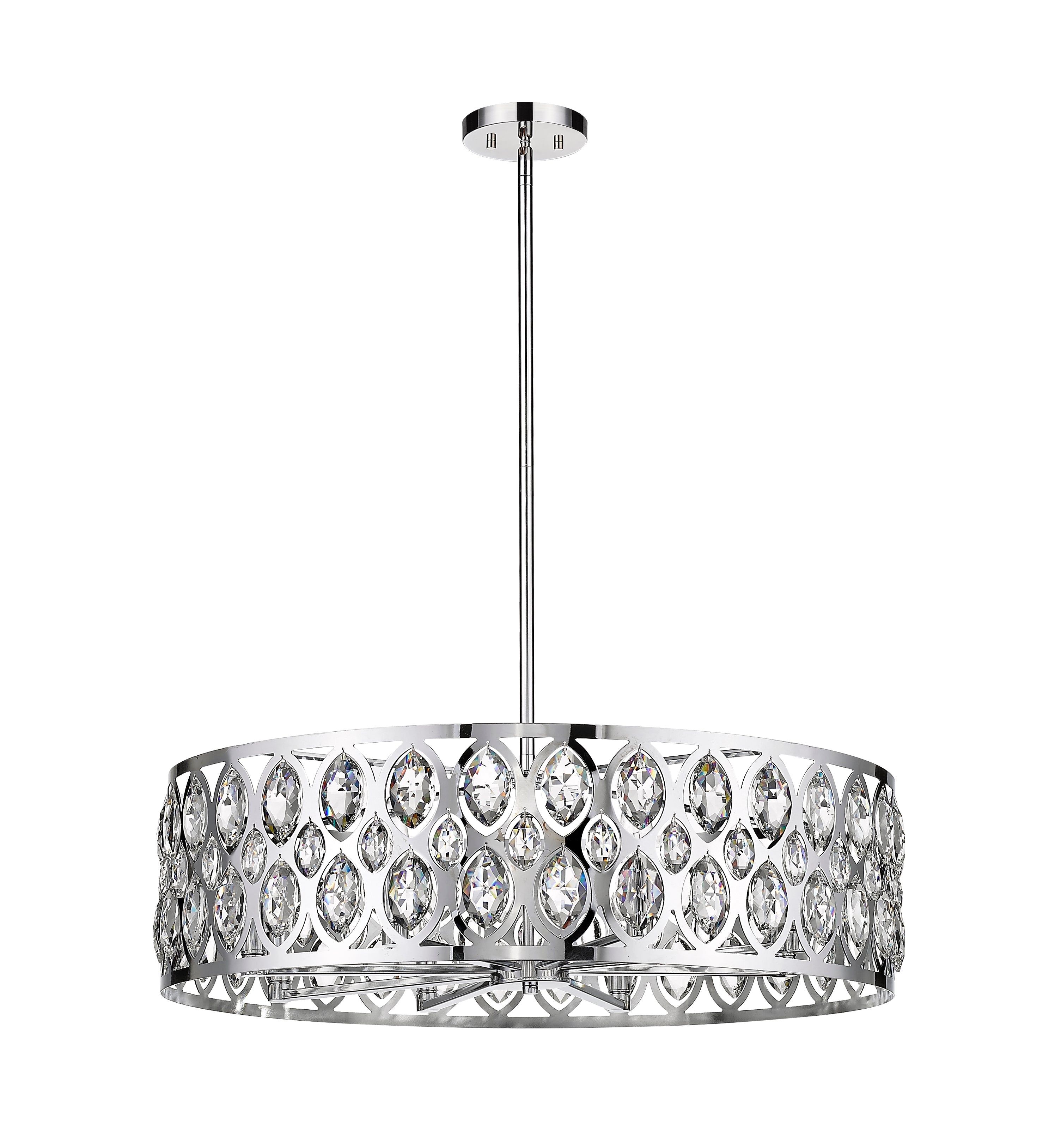 Dealey 8 Light Chandelier Chrome