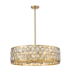 Dealey 8 Light Chandelier Heirloom Brass