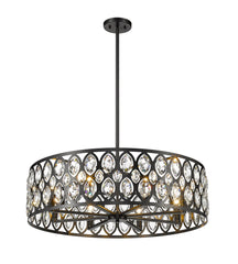 Dealey 8 Light Chandelier Matte Black