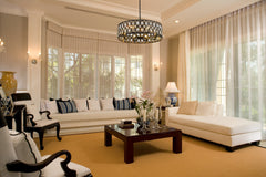 Dealey 8 Light Chandelier Matte Black