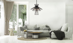 Alito 6 Light Chandelier Matte Black