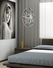 Aranya 3 Light Chandelier Chrome