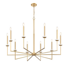 Gaultier 10 Light Chandelier Modern Gold