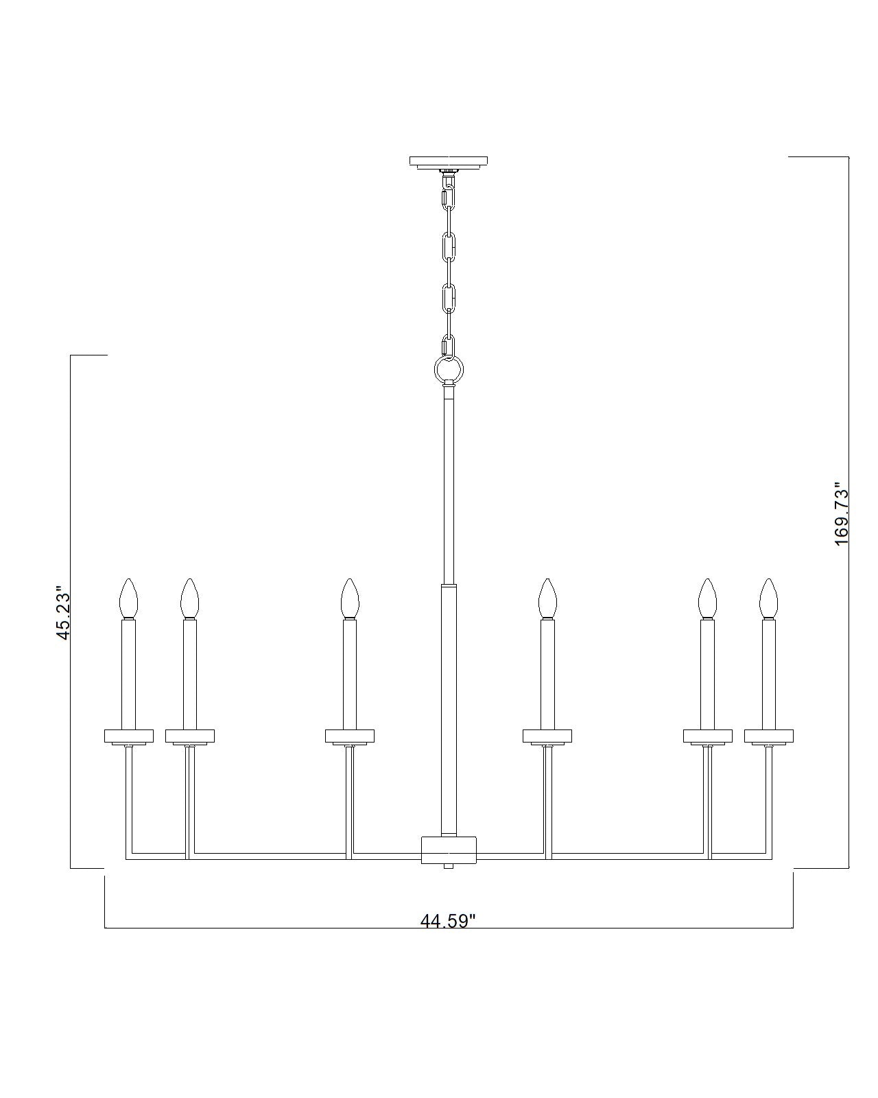 Gaultier 10 Light Chandelier Modern Gold