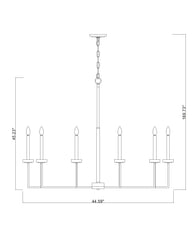 Gaultier 10 Light Chandelier Modern Gold