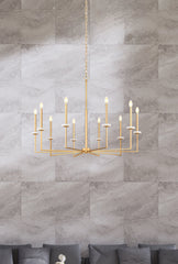 Gaultier 10 Light Chandelier Modern Gold