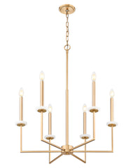 Gaultier 6 Light Chandelier Modern Gold