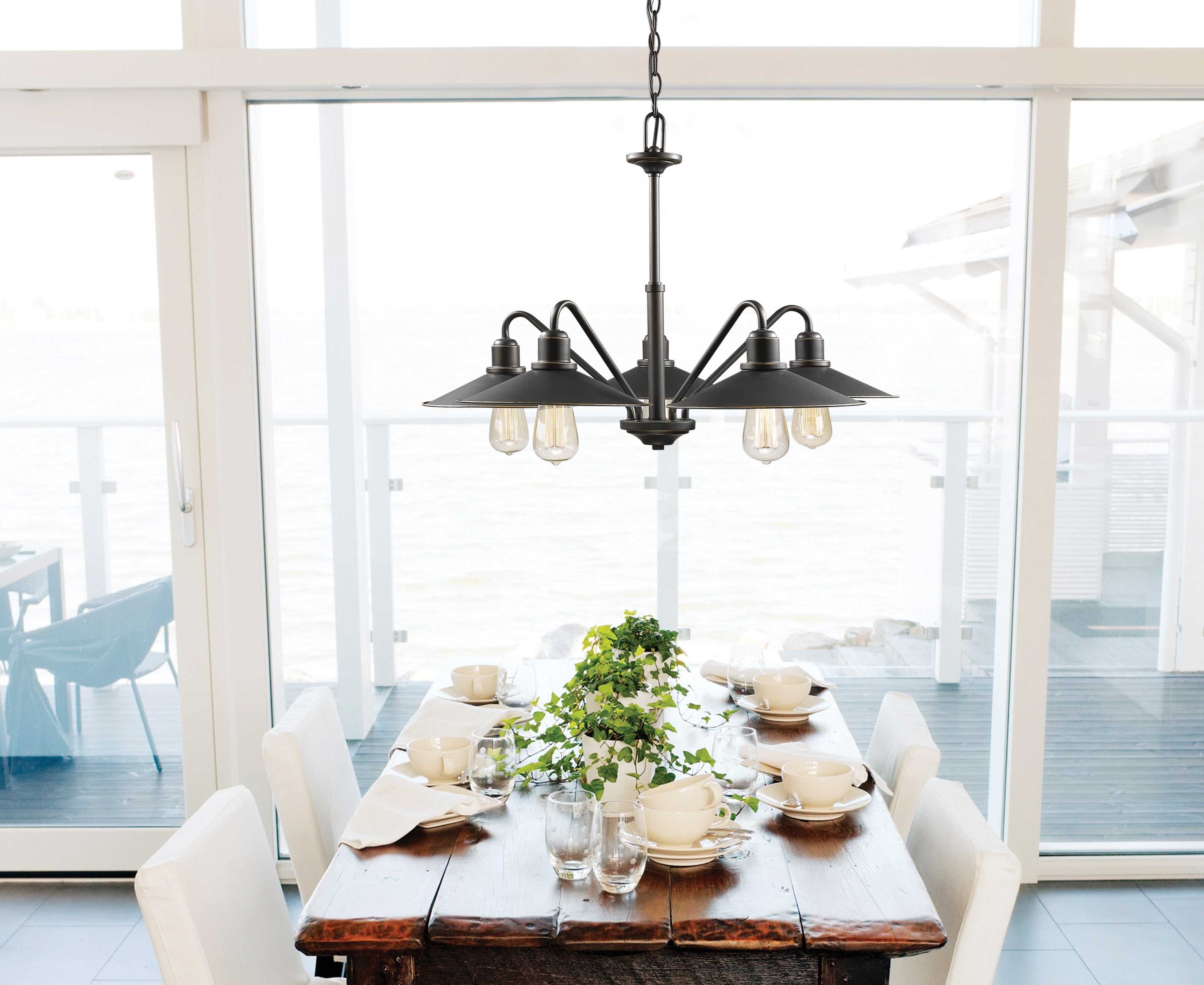 Casa 5 Light Chandelier Olde Bronze