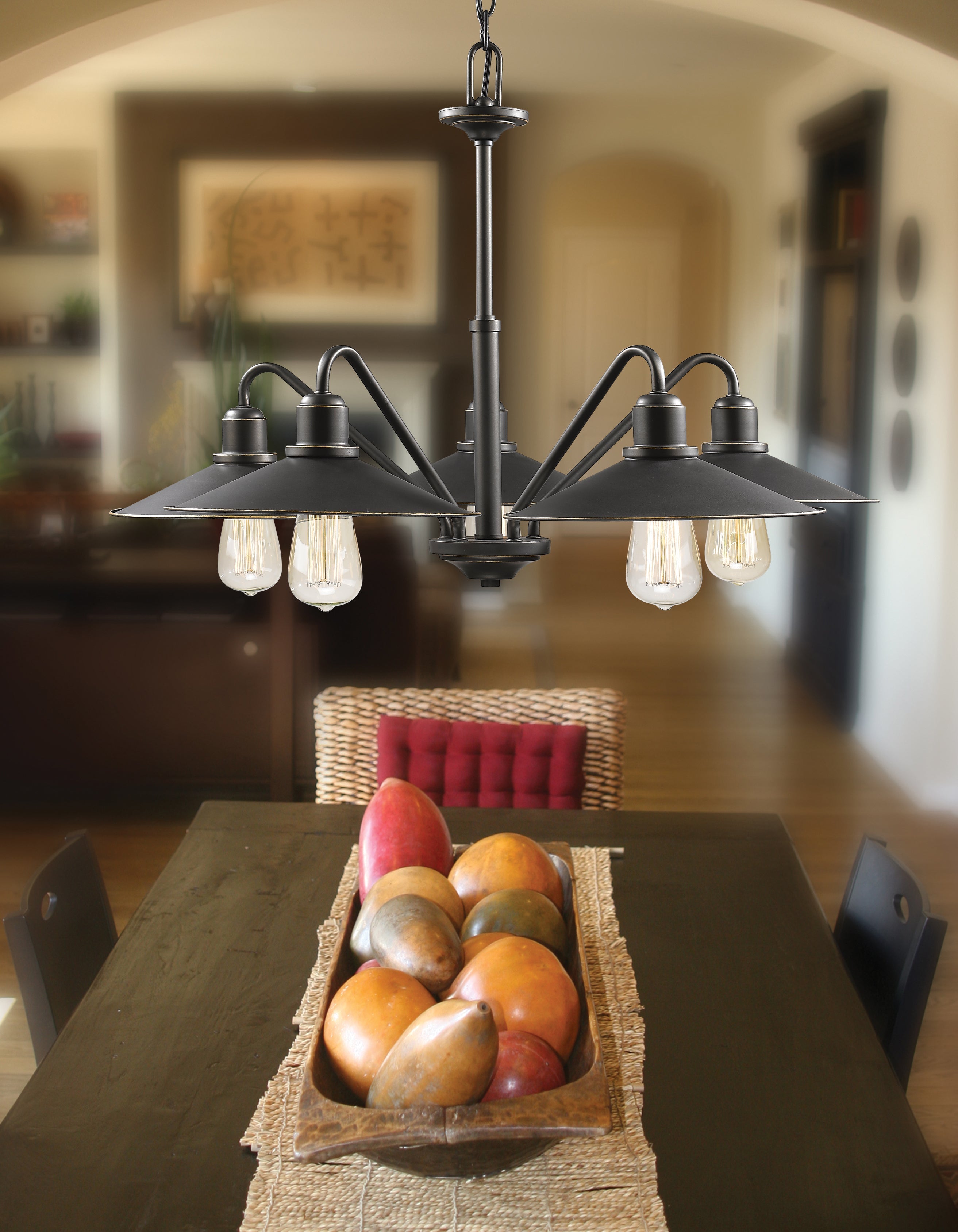Casa 5 Light Chandelier Olde Bronze