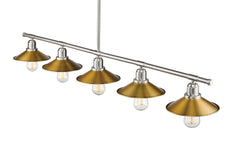 Casa 5 Light Linear Chandelier Brushed Nickel