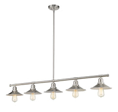 Casa 5 Light Linear Chandelier Brushed Nickel