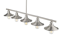 Casa 5 Light Linear Chandelier Brushed Nickel