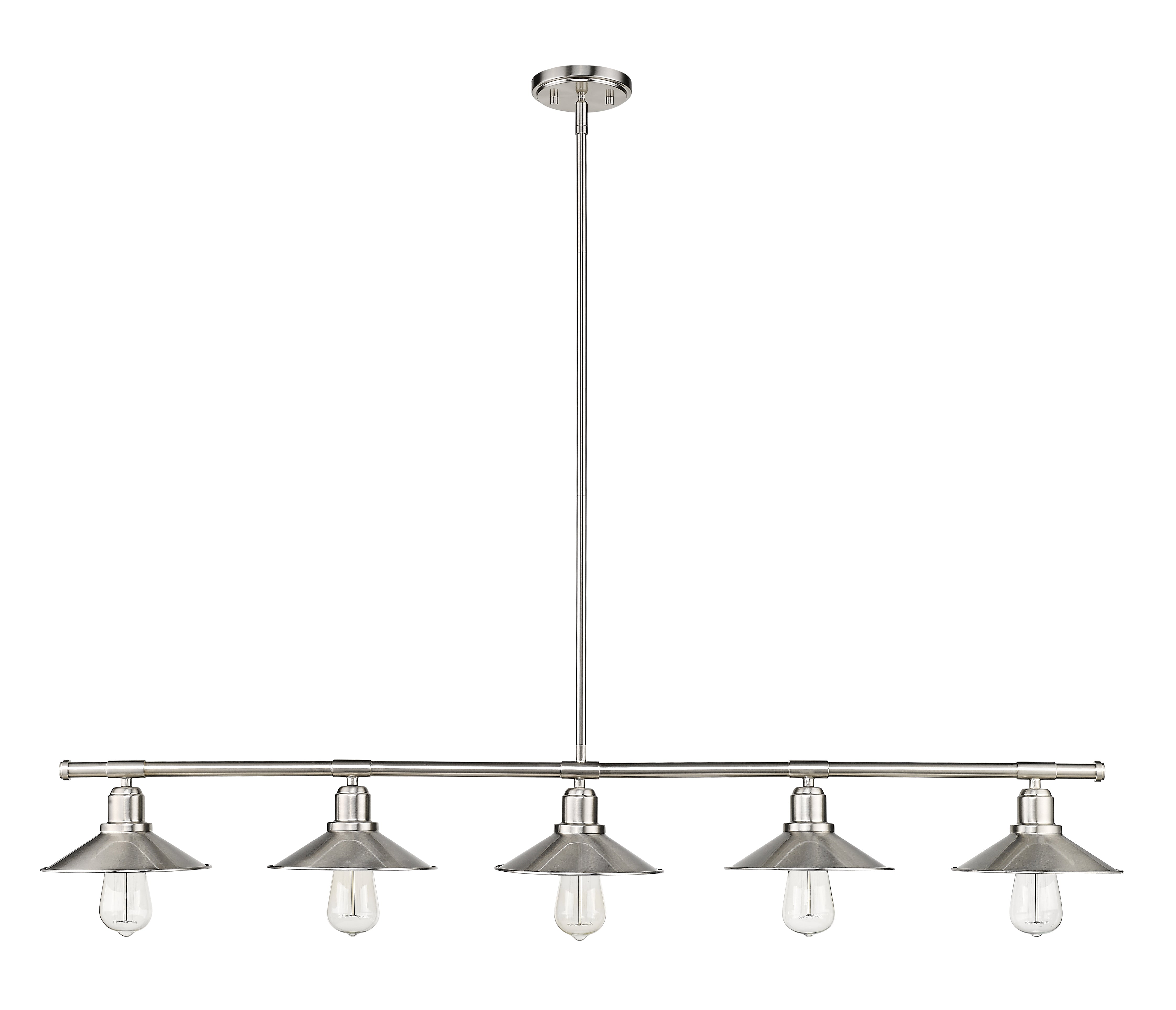 Casa 5 Light Linear Chandelier Brushed Nickel