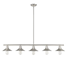 Casa 5 Light Linear Chandelier Brushed Nickel