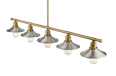 Casa 5 Light Linear Chandelier Foundry Brass