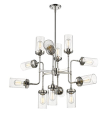 Calliope 12 Light Chandelier Polished Nickel