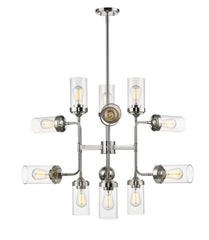 Calliope 12 Light Chandelier Polished Nickel
