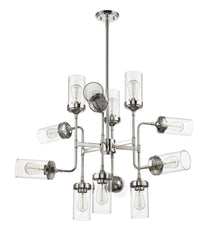 Calliope 12 Light Chandelier Polished Nickel