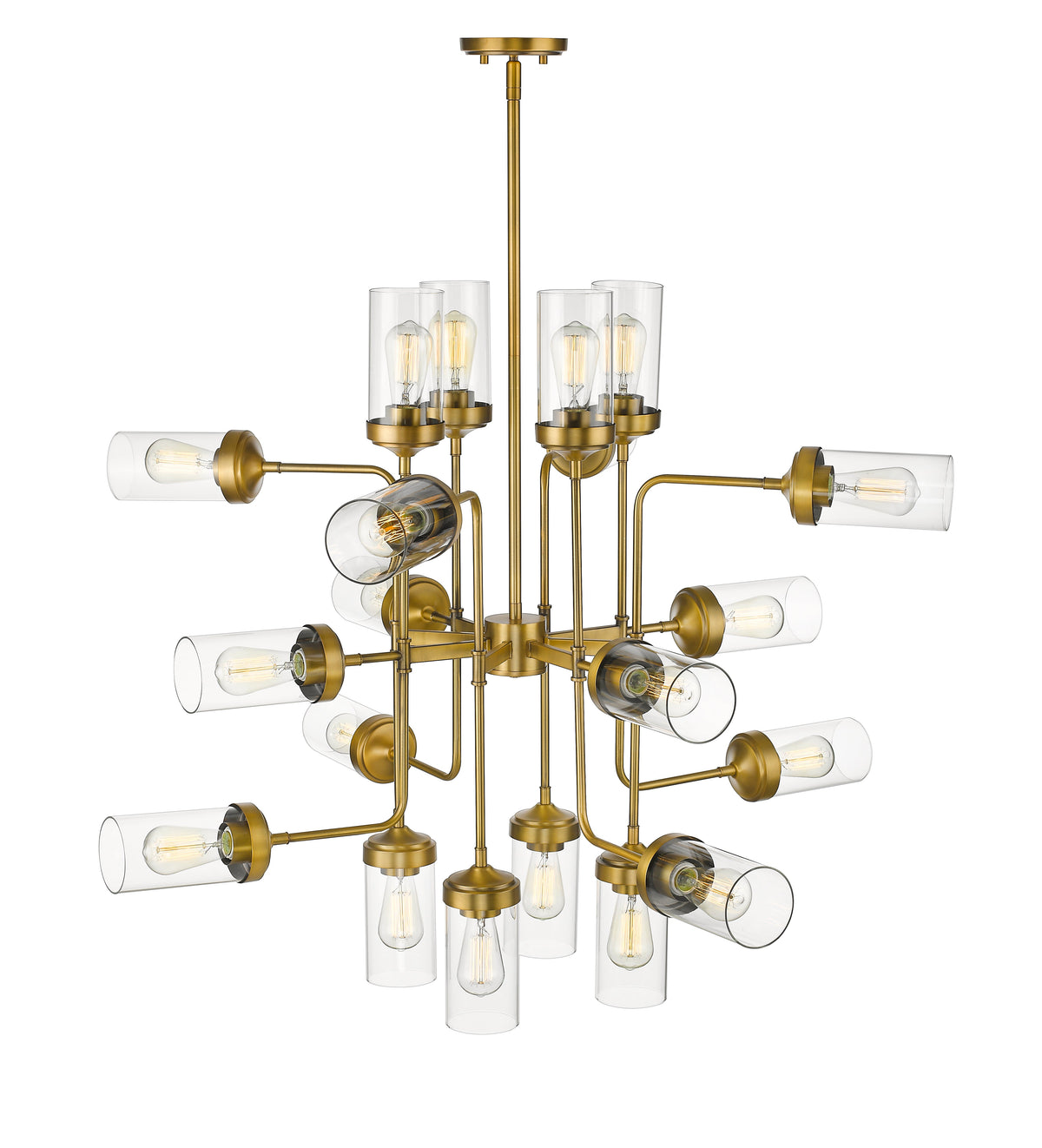 Calliope 20 Light Chandelier Foundry Brass