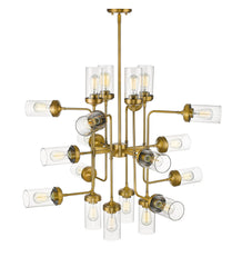 Calliope 20 Light Chandelier Foundry Brass