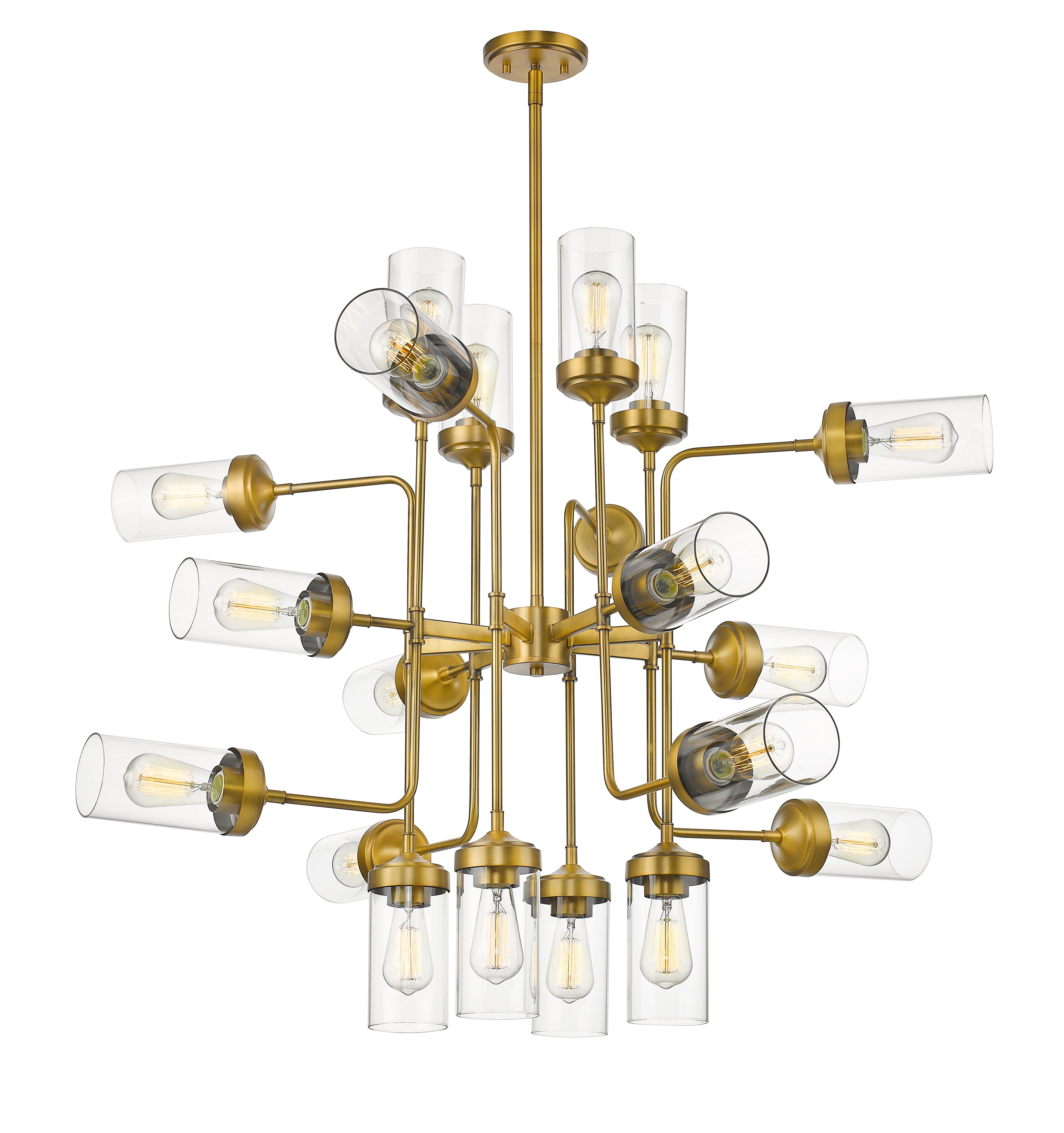 Calliope 20 Light Chandelier Foundry Brass
