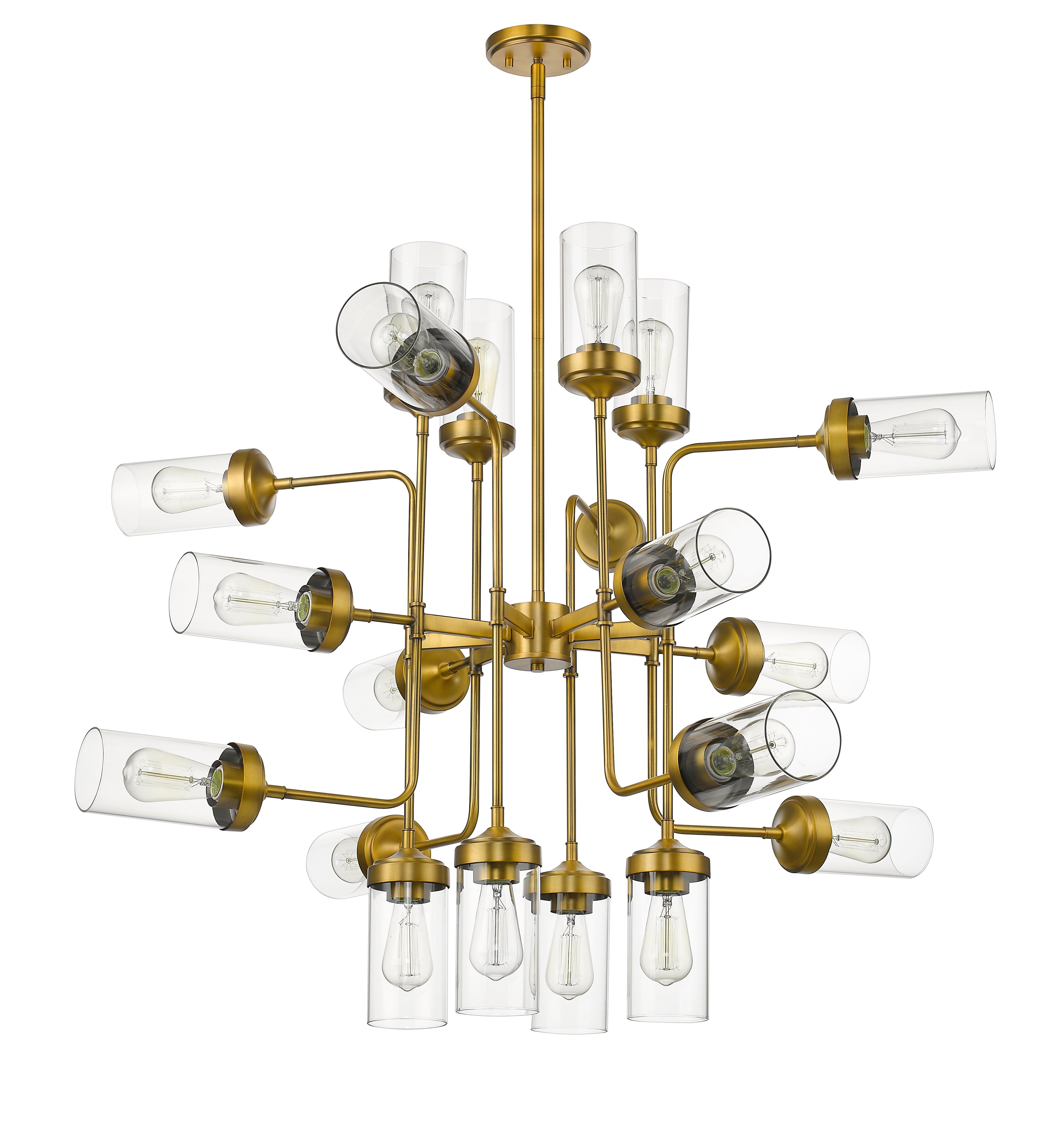 Calliope 20 Light Chandelier Foundry Brass