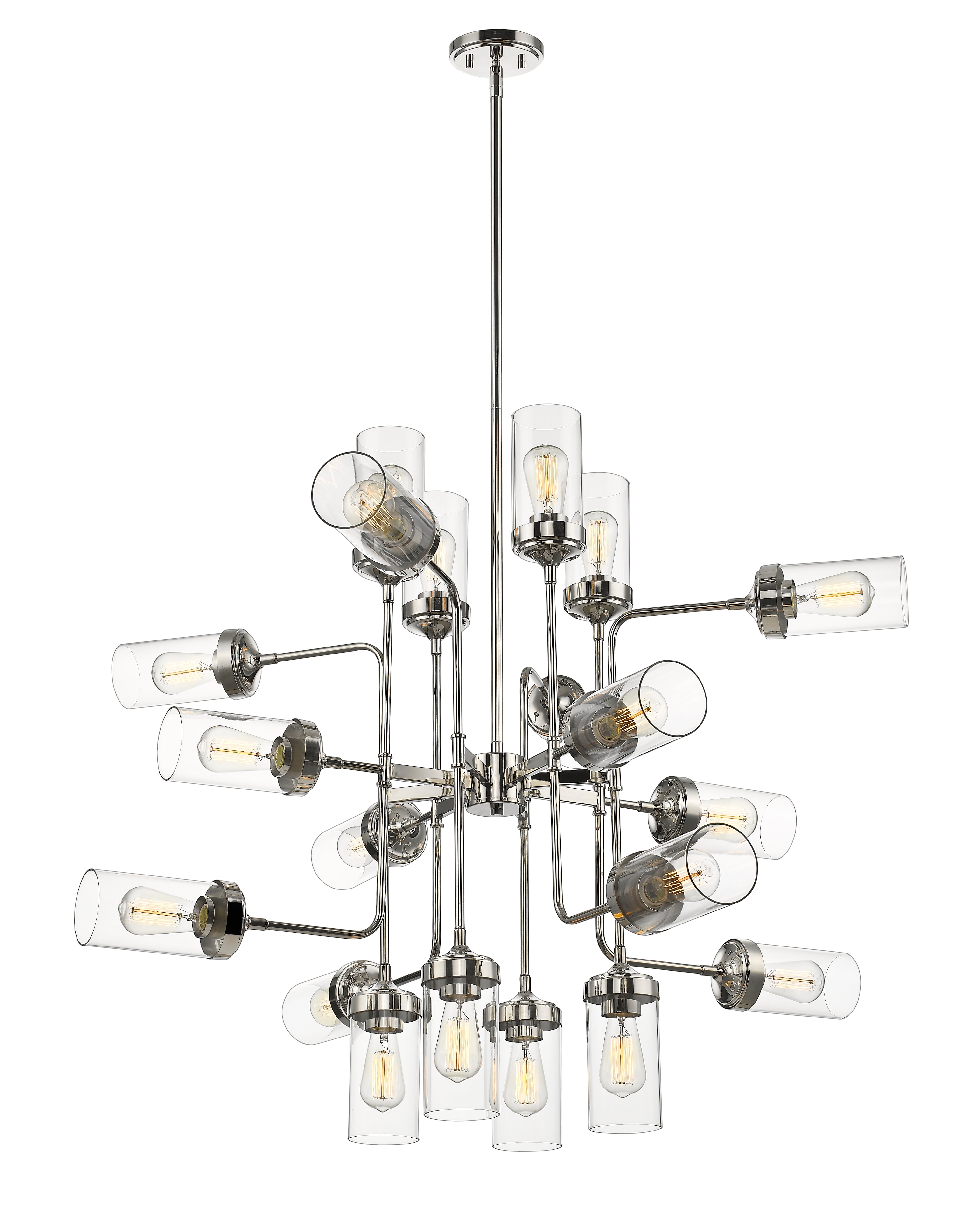 Calliope 20 Light Chandelier Polished Nickel