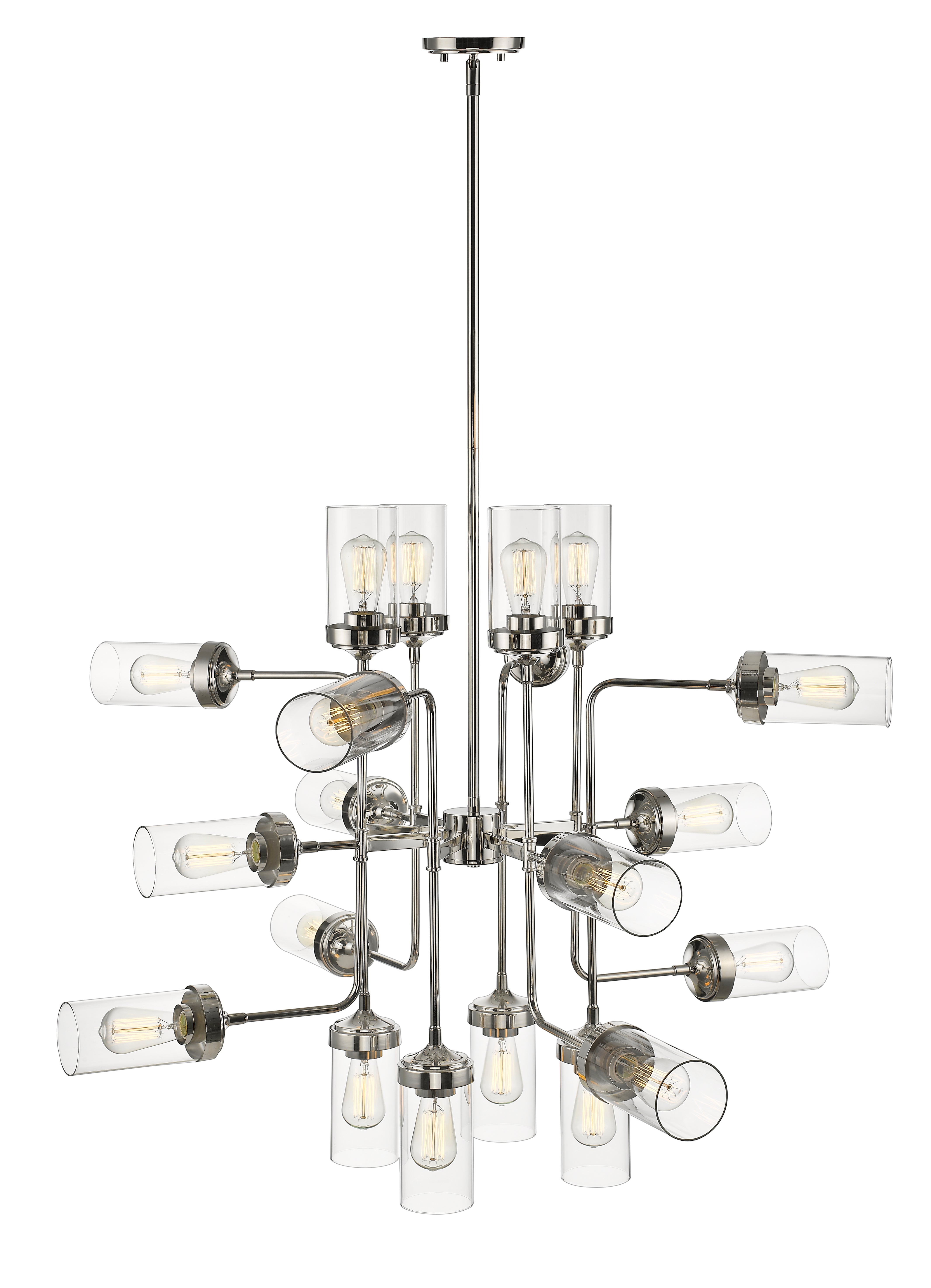 Calliope 20 Light Chandelier Polished Nickel