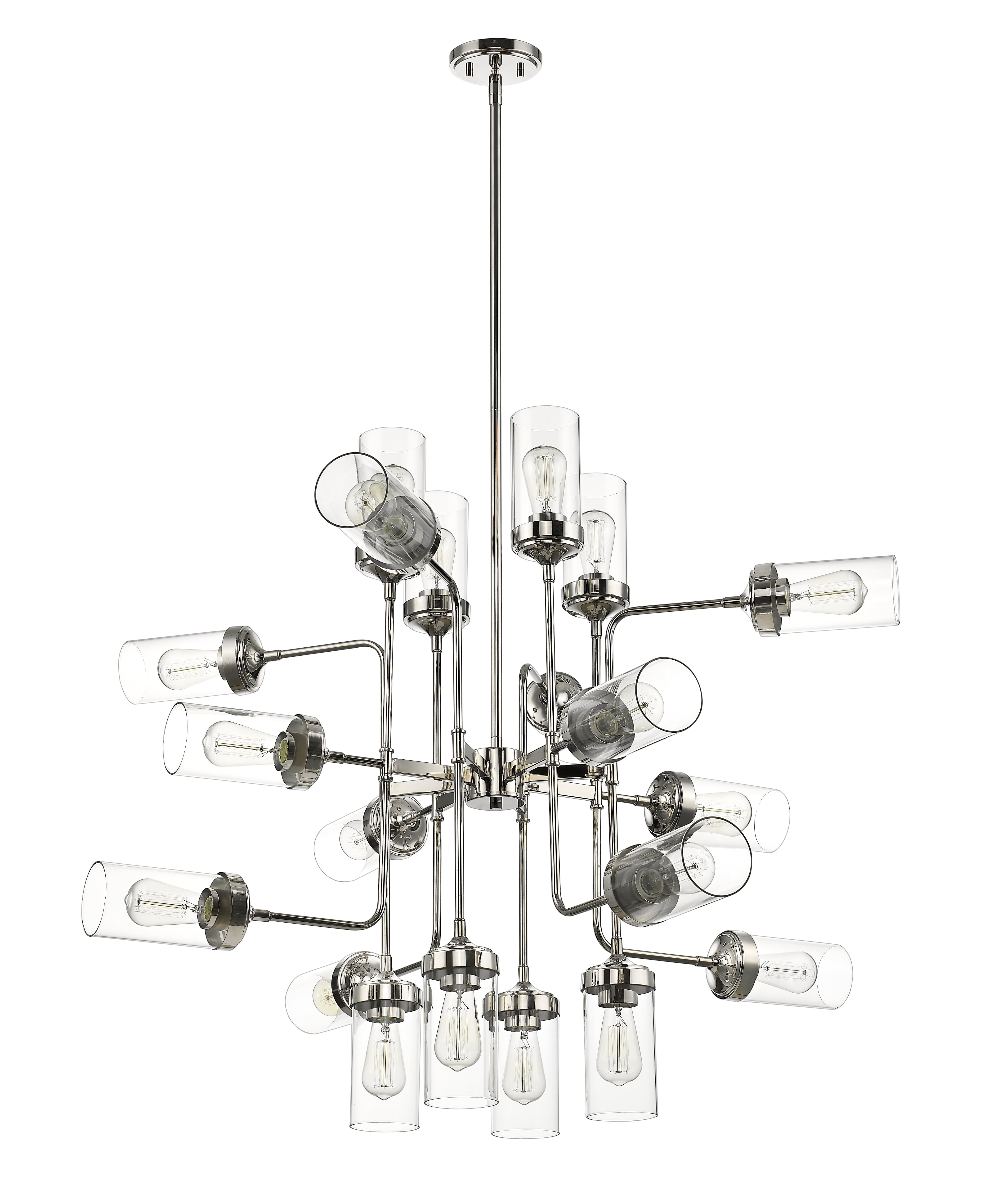 Calliope 20 Light Chandelier Polished Nickel