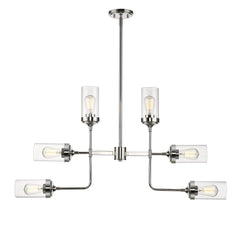 Calliope 6 Light Chandelier Polished Nickel