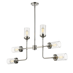 Calliope 6 Light Chandelier Polished Nickel