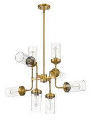 Calliope 8 Light Chandelier Foundry Brass
