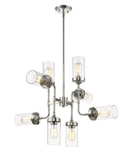 Calliope 8 Light Chandelier Polished Nickel
