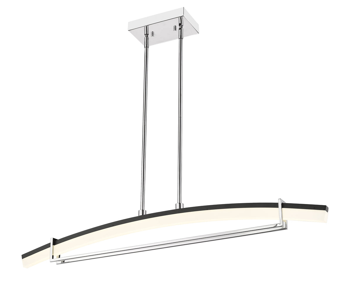 Arc LED 1 Light Linear Chandelier Chrome
