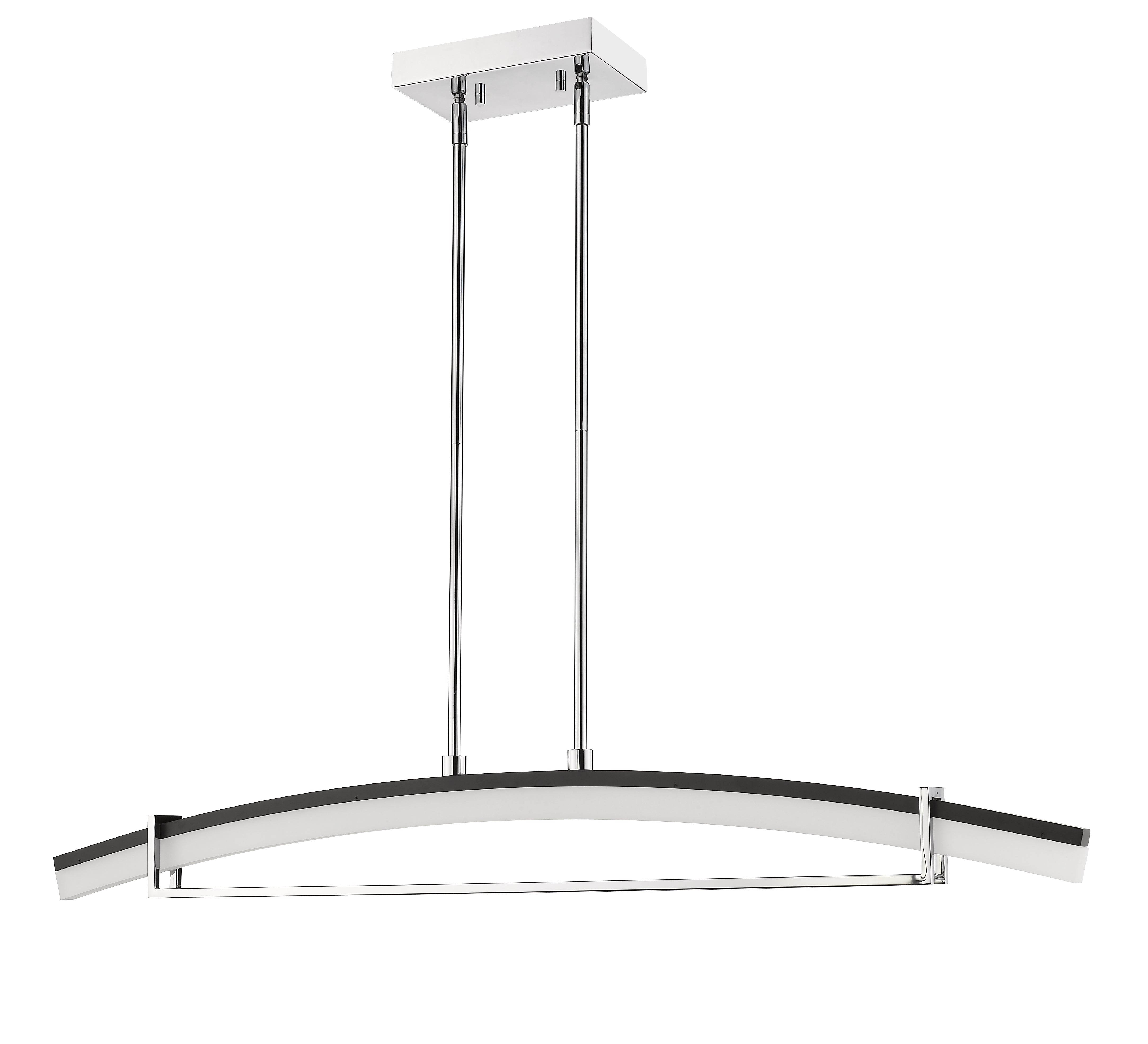 Arc LED 1 Light Linear Chandelier Chrome