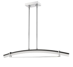 Arc LED 1 Light Linear Chandelier Chrome