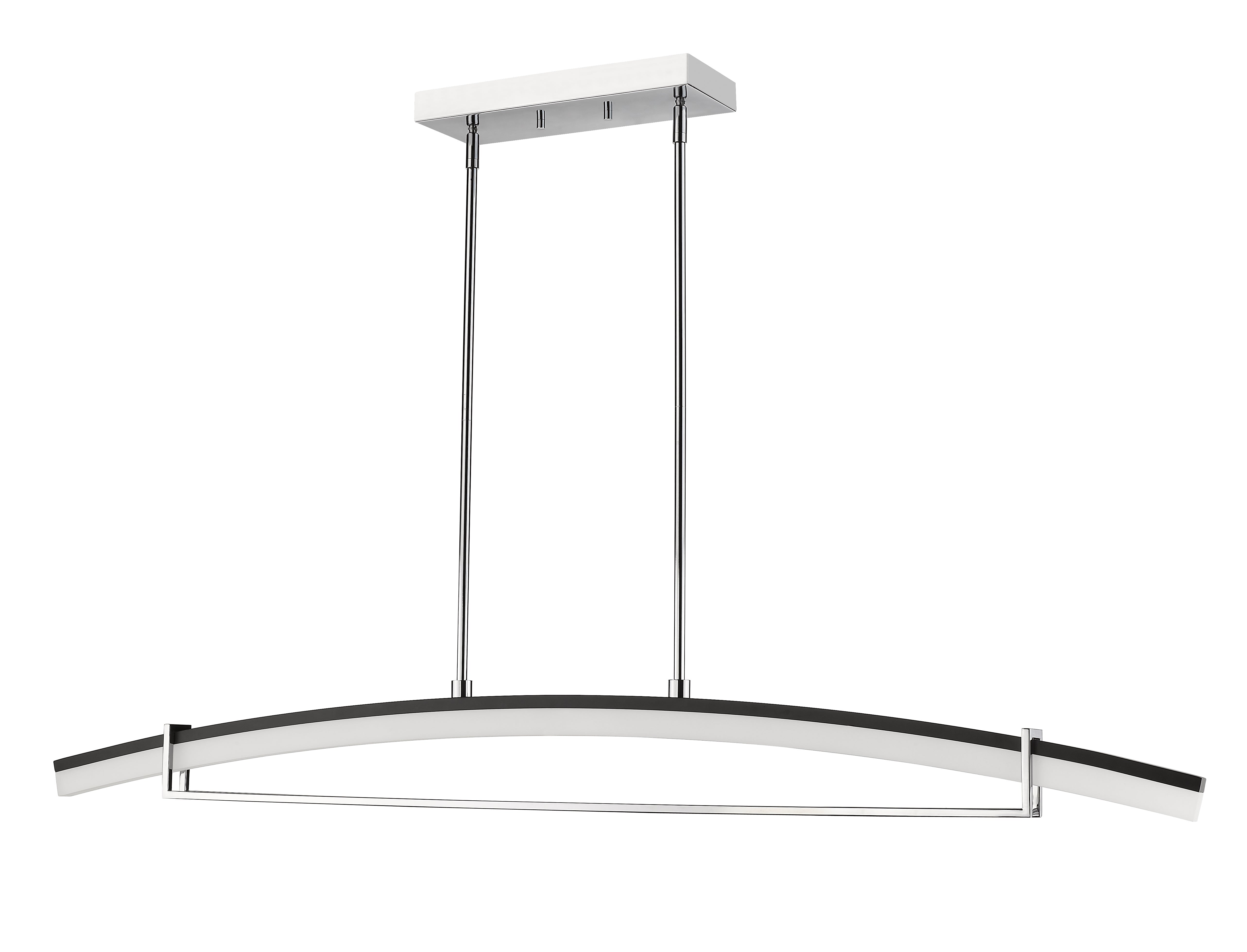 Arc LED 1 Light Linear Chandelier Chrome