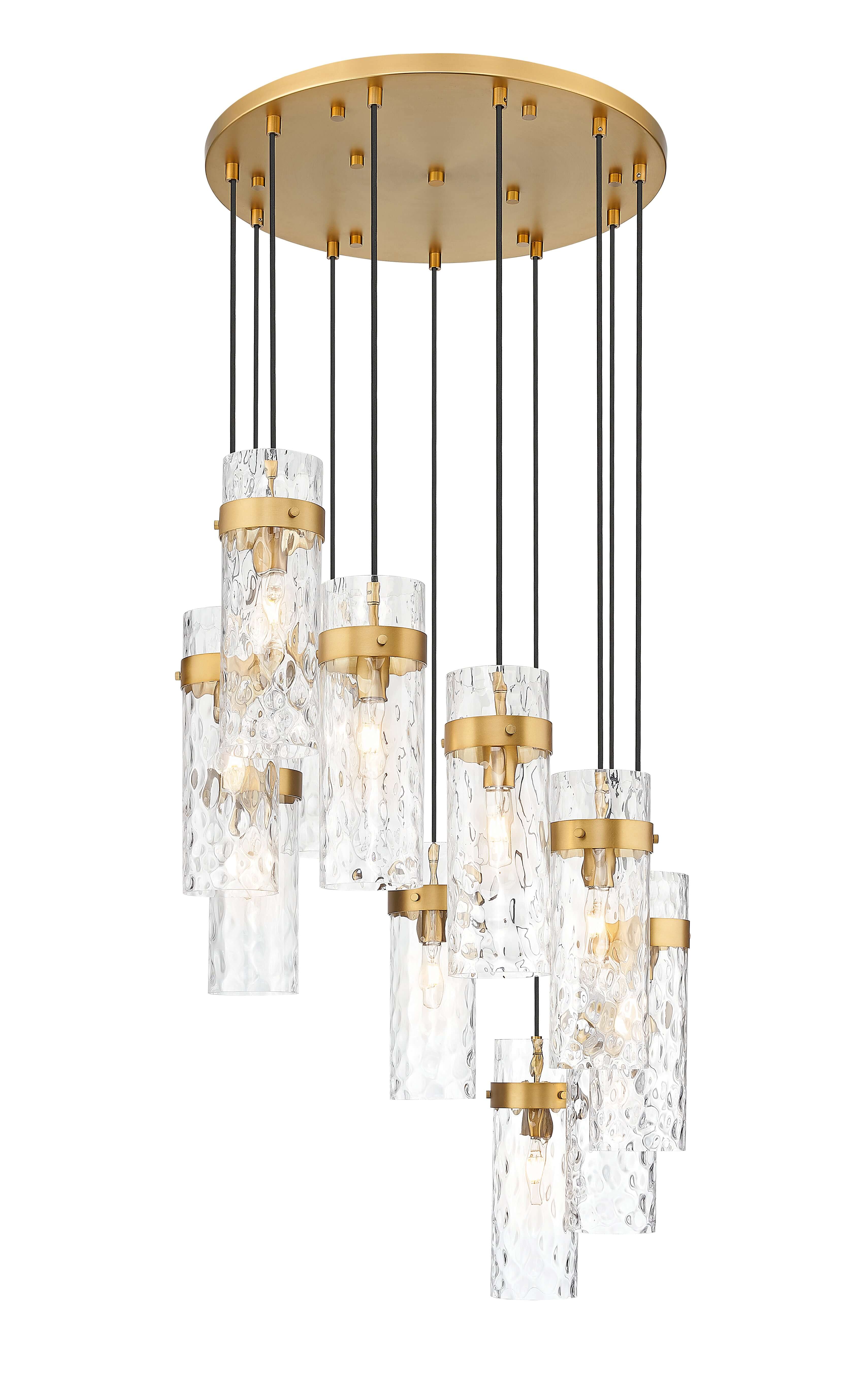 Fontaine 11 Light Chandelier Rubbed Brass