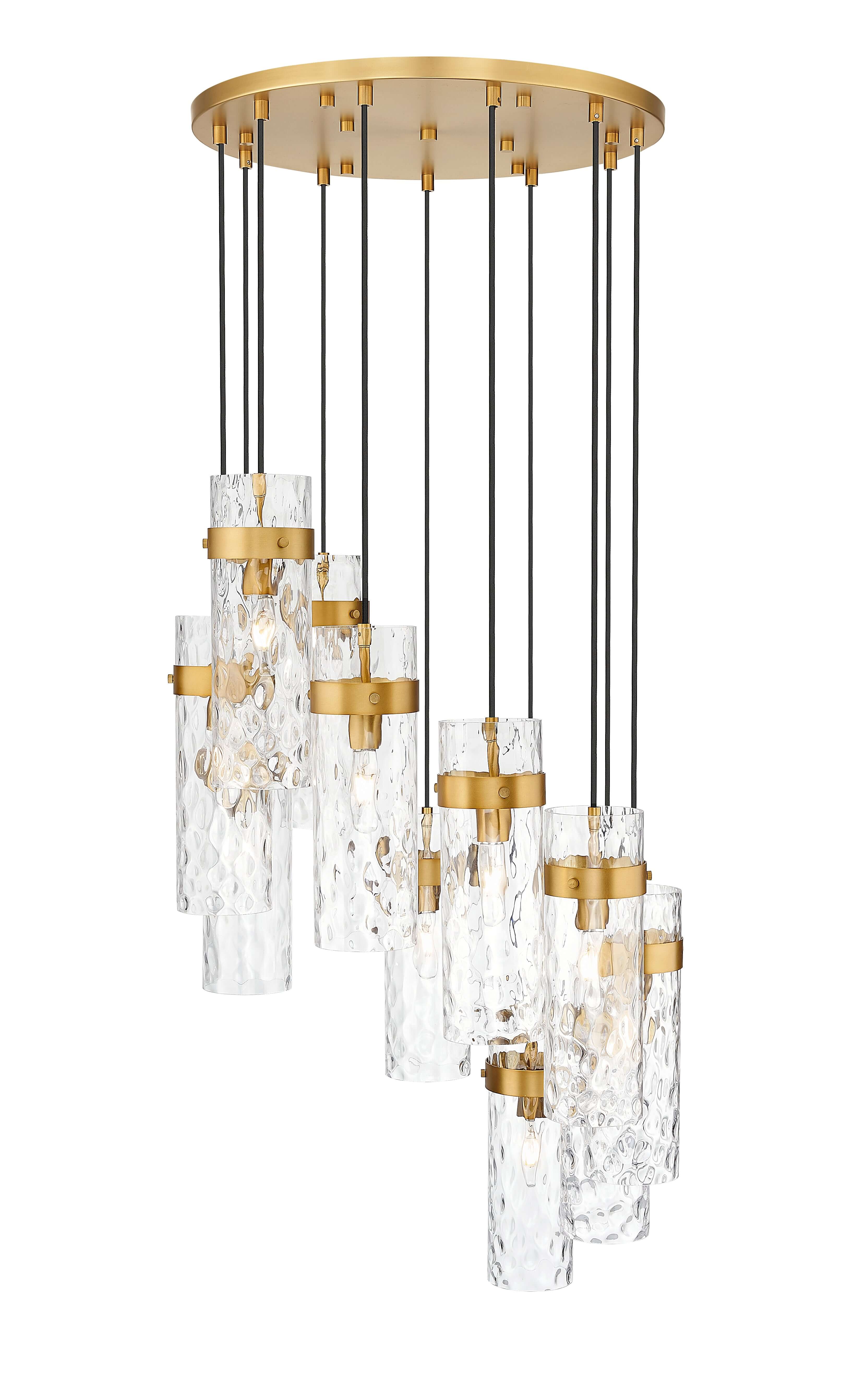 Fontaine 11 Light Chandelier Rubbed Brass