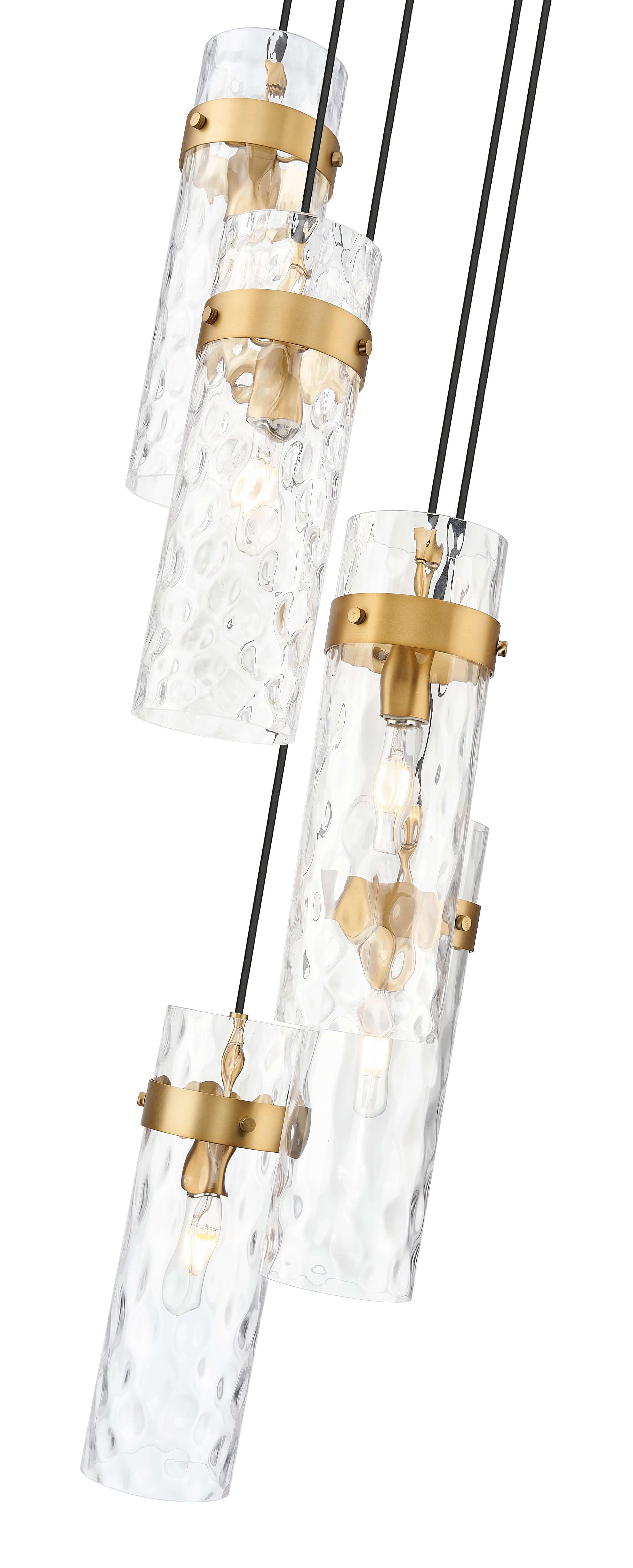 Fontaine 5 Light Chandelier Rubbed Brass