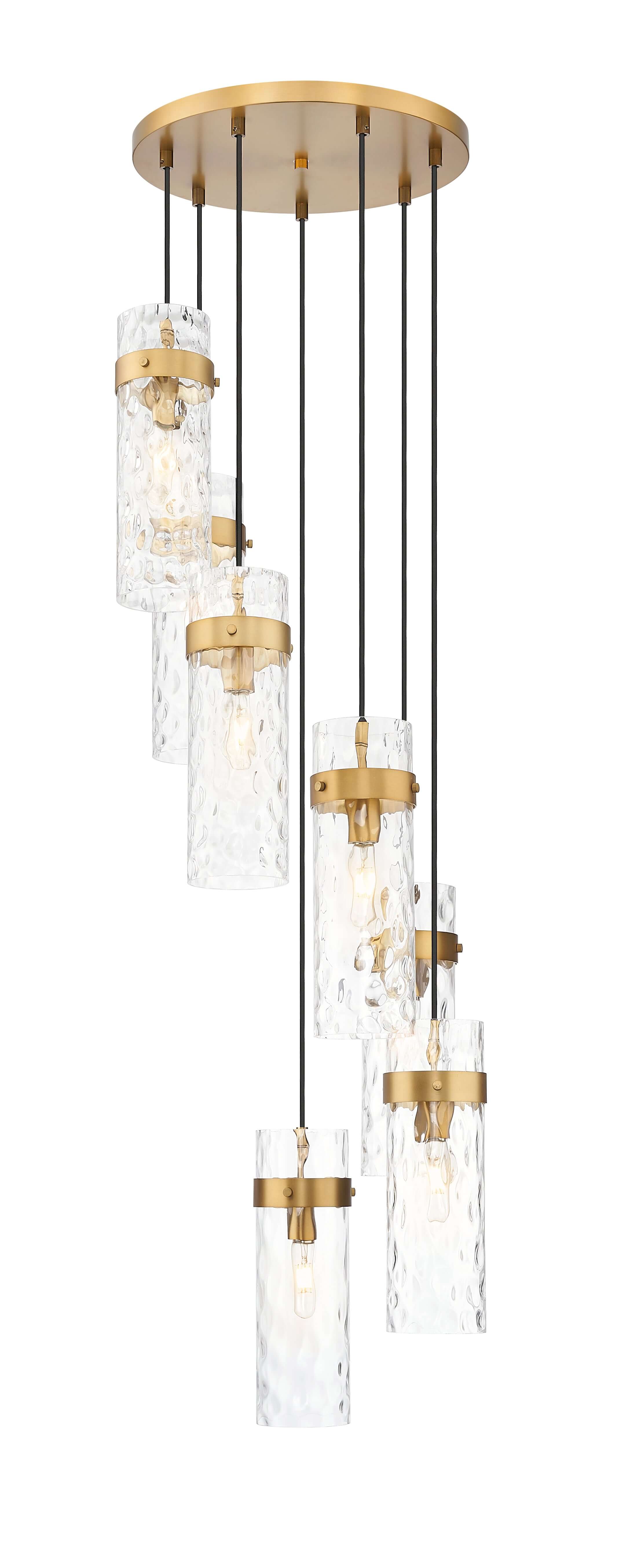 Fontaine 7 Light Chandelier Rubbed Brass